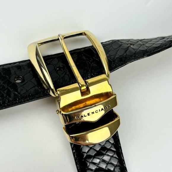 Vintage Balenciaga Crocodile Belt - Picture 6 of 6